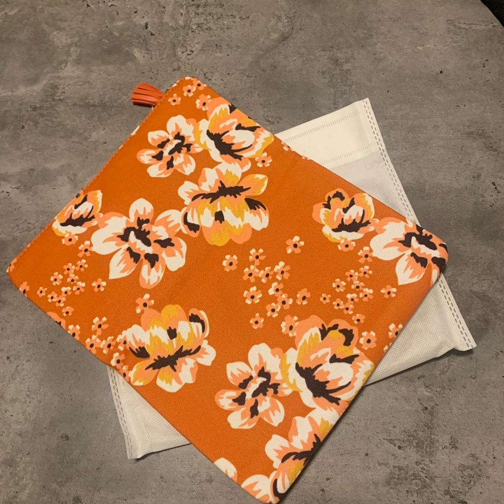 NWoT Rachel Pally mustard and floral clutch - Picture 3 of 6